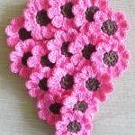 Pink Crochet Flowers, Daisi..